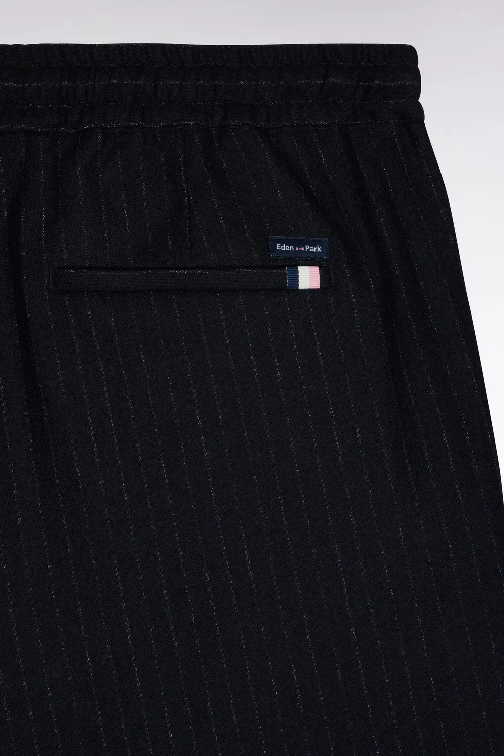 Eden Park Club pantalon flanelle rayée marine Modern