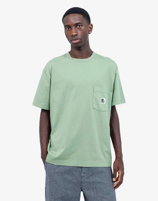 Olow Japo t-shirt vert sauge ample coton bio