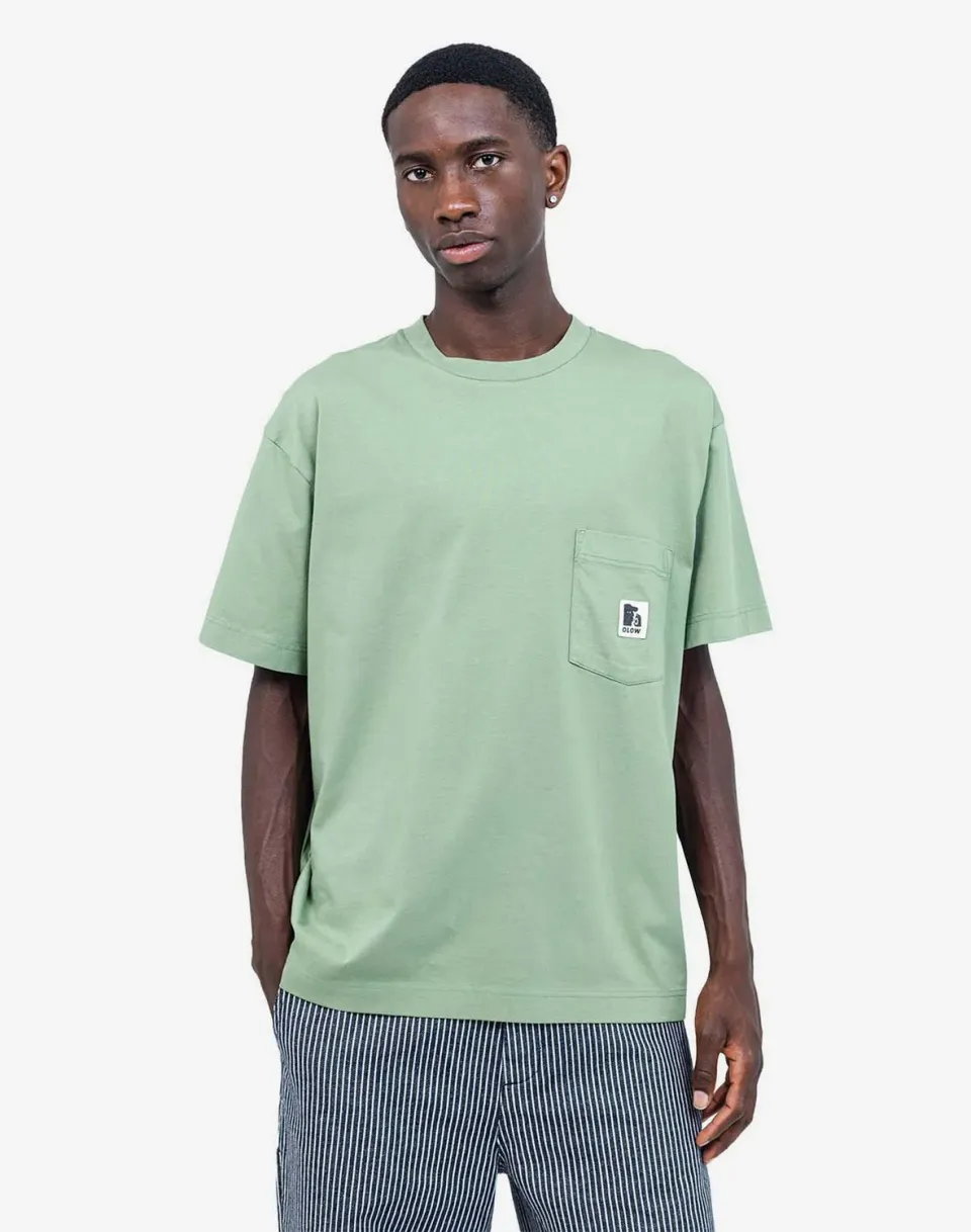 Olow Japo t-shirt vert sauge ample coton bio