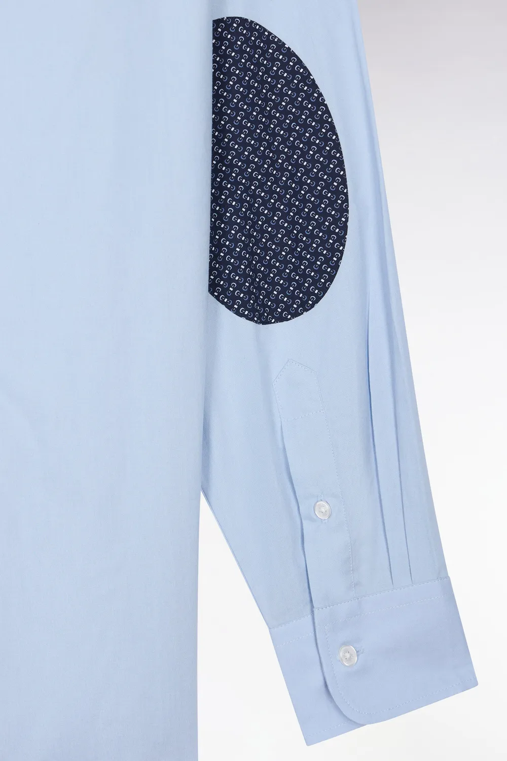Eden Park Legend chemise homme ciel micromotifs coupe droite