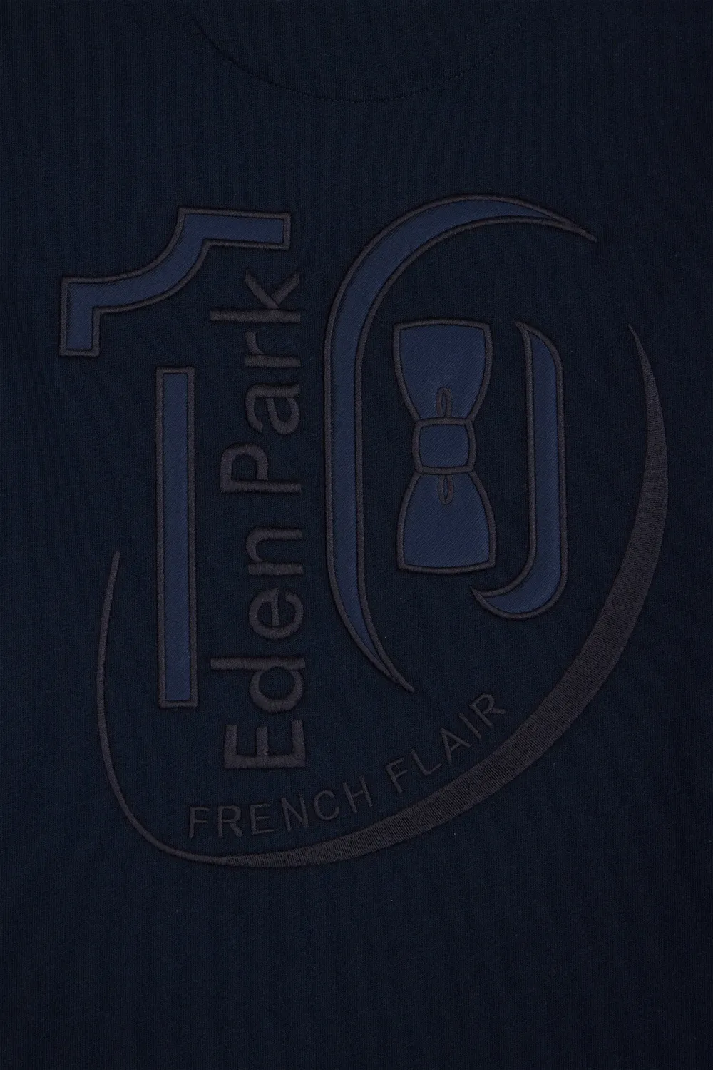 Eden Park t-shirt manches longues marine coton homme
