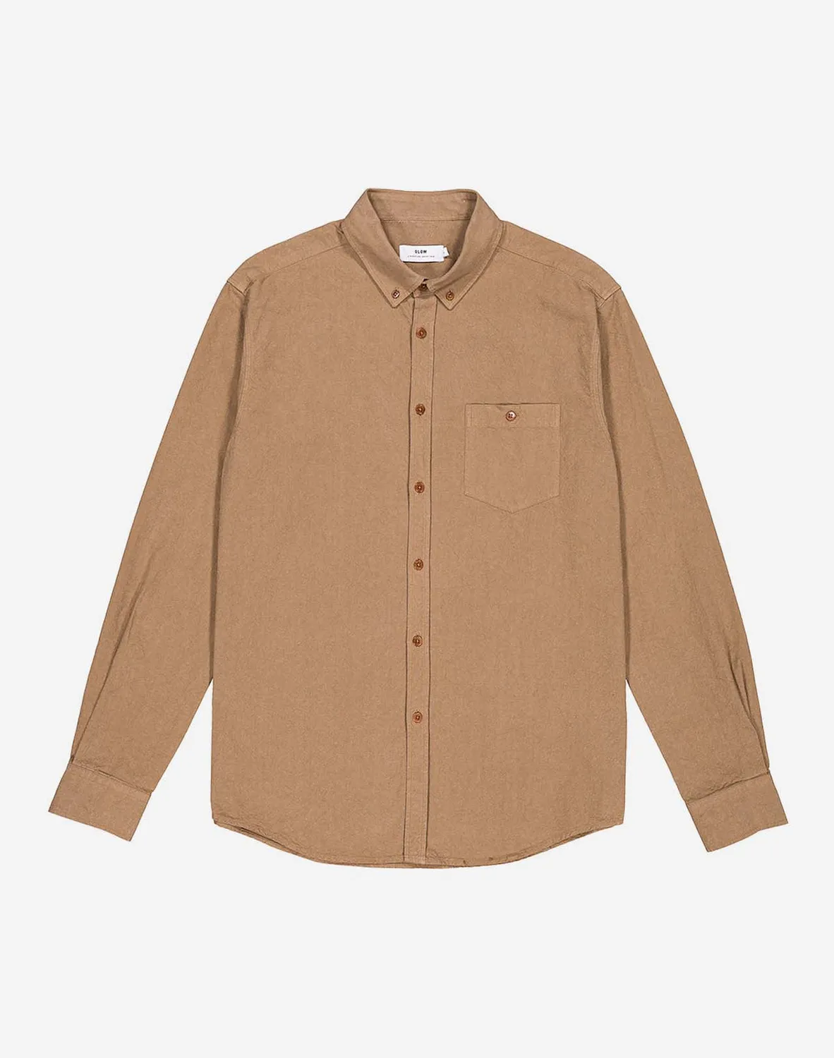 OLOW Afel Classico chemise taupe chanvre bio