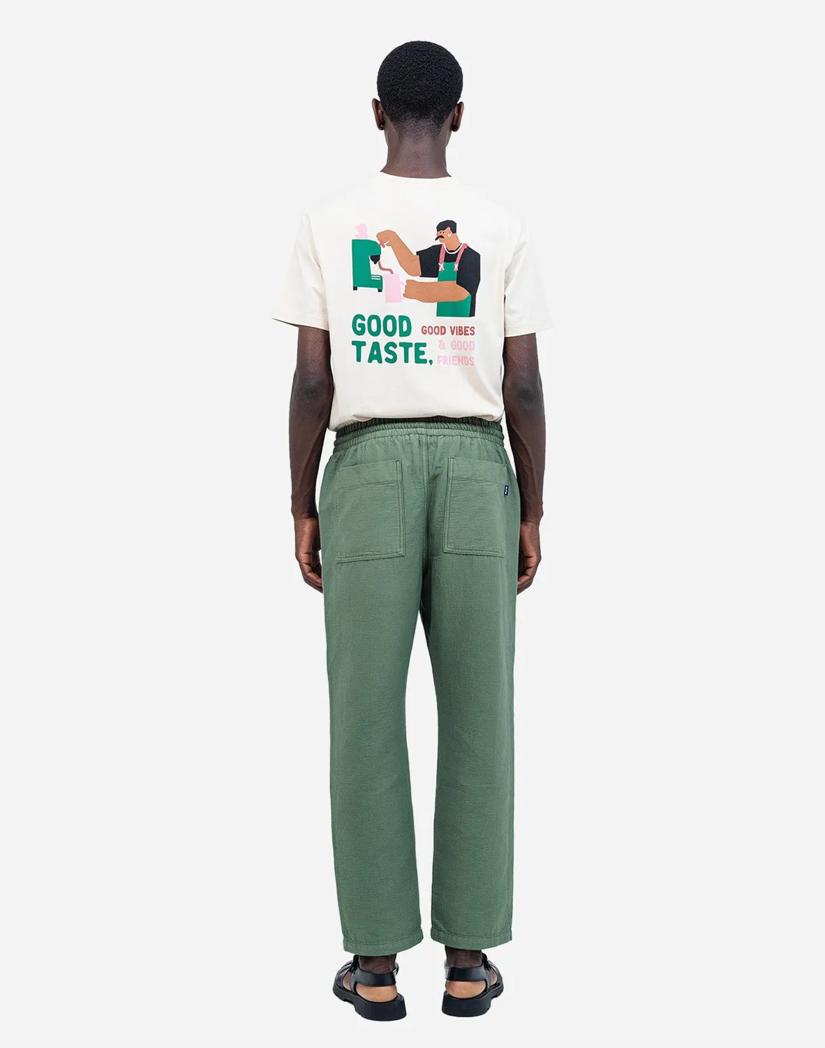 Olow Hatha pantalon vert olive coton
