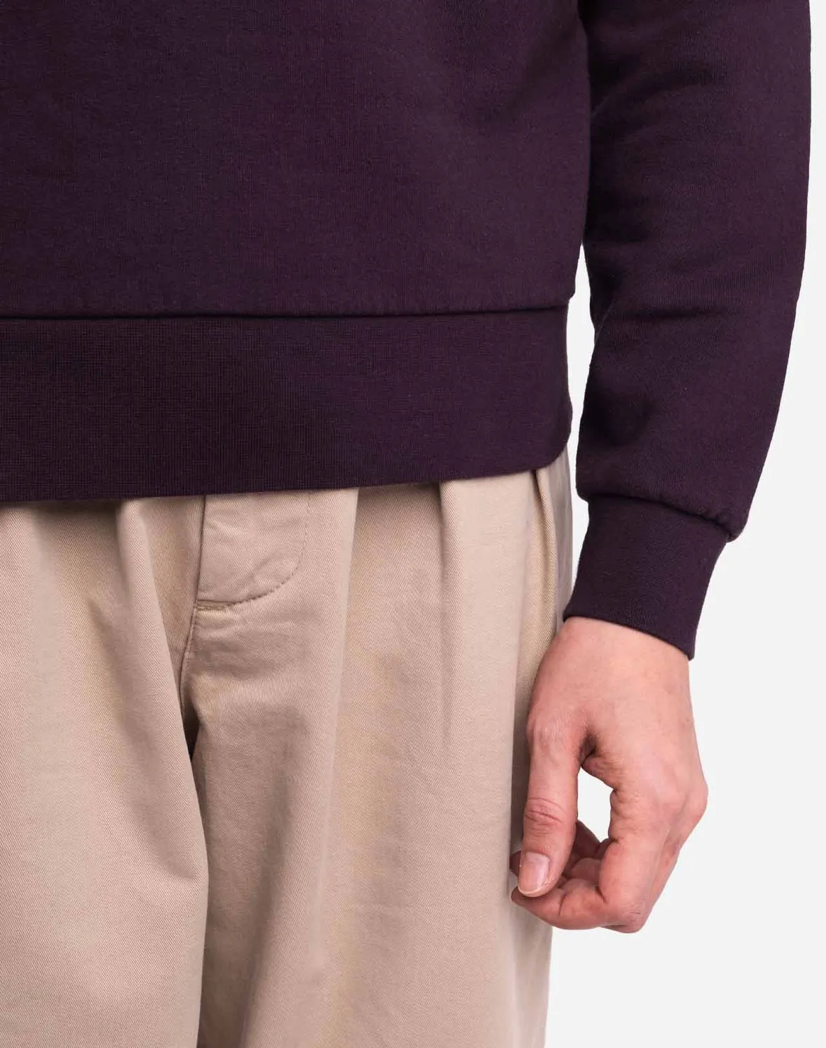 OLOW Icono sweat prune coton bio