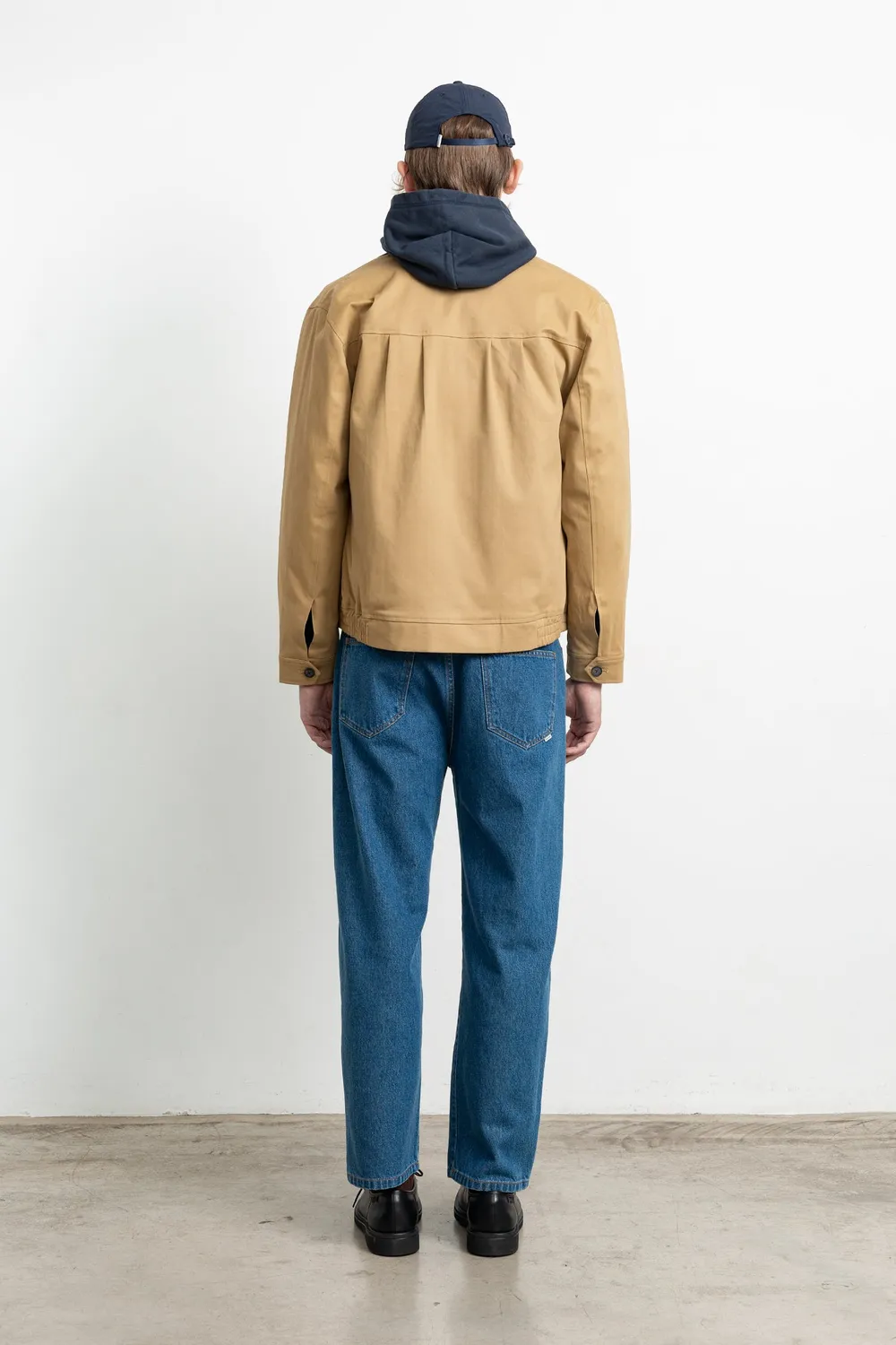Edmmond Studios Woodsy veste Harrington beige col rib