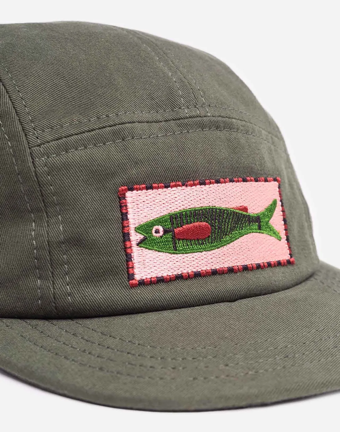 OLOW Pesq casquette five panel kaki brodée