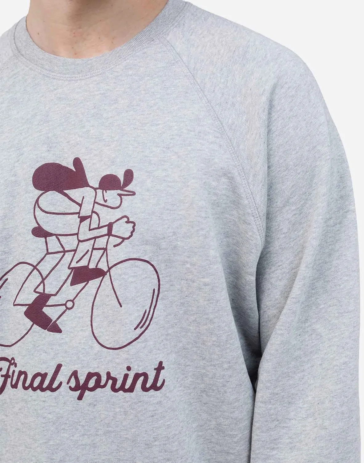 OLOW Sprint sweat gris chiné molleton
