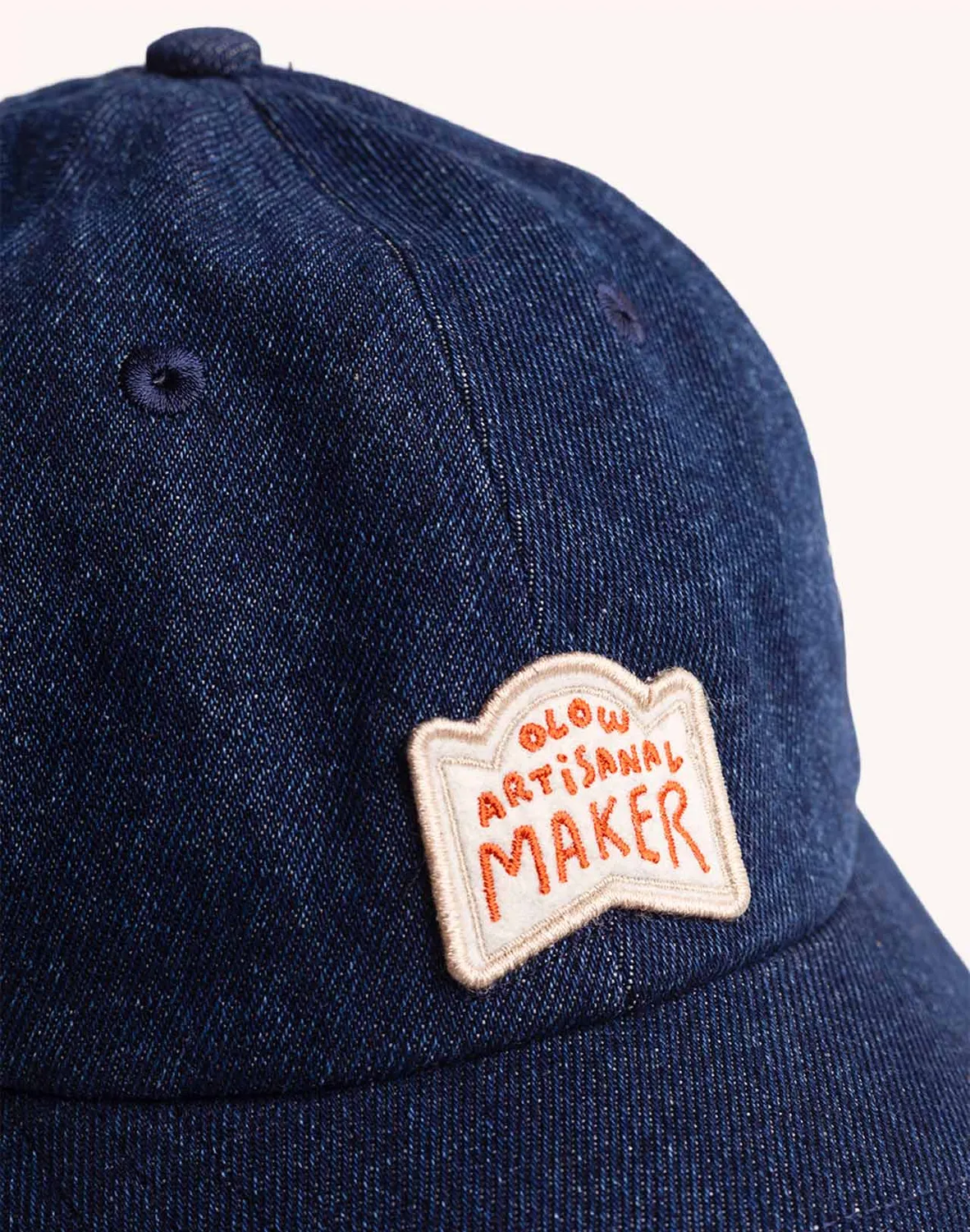 OLOW Maker casquette six-panel bleu denim