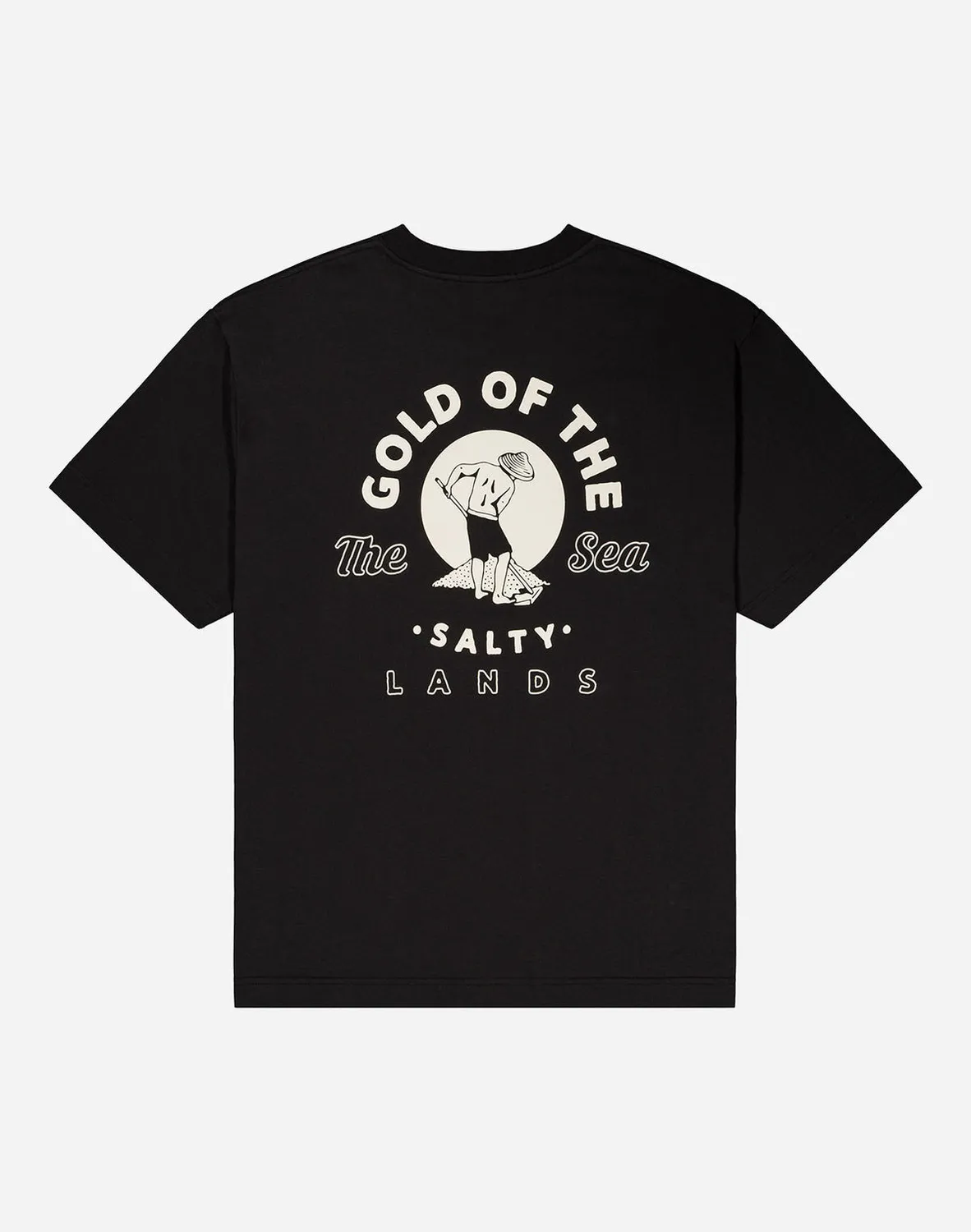OLOW Gold t-shirt noir carbone ample coton bio