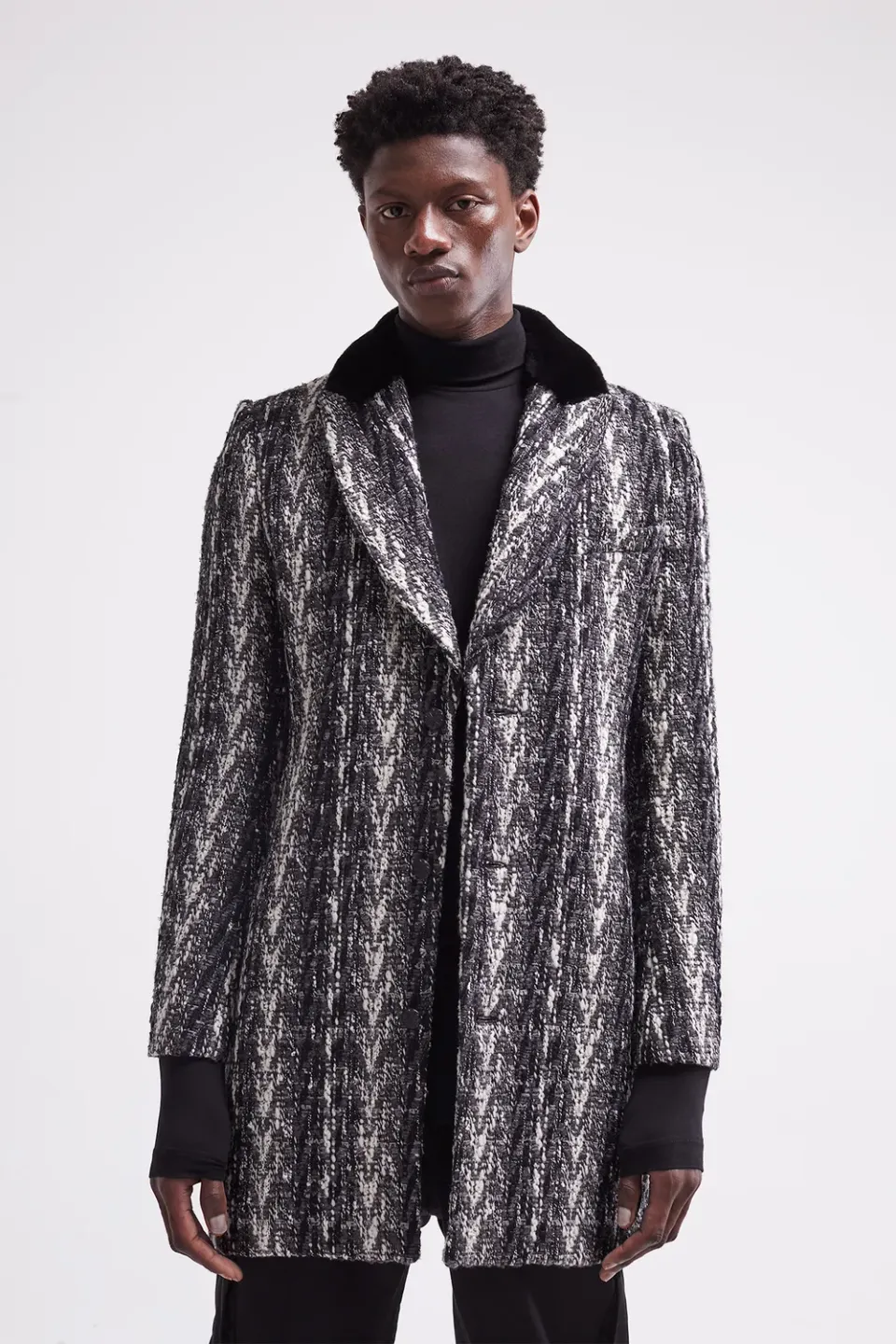French Deal Fur French Coat manteau laine vison
