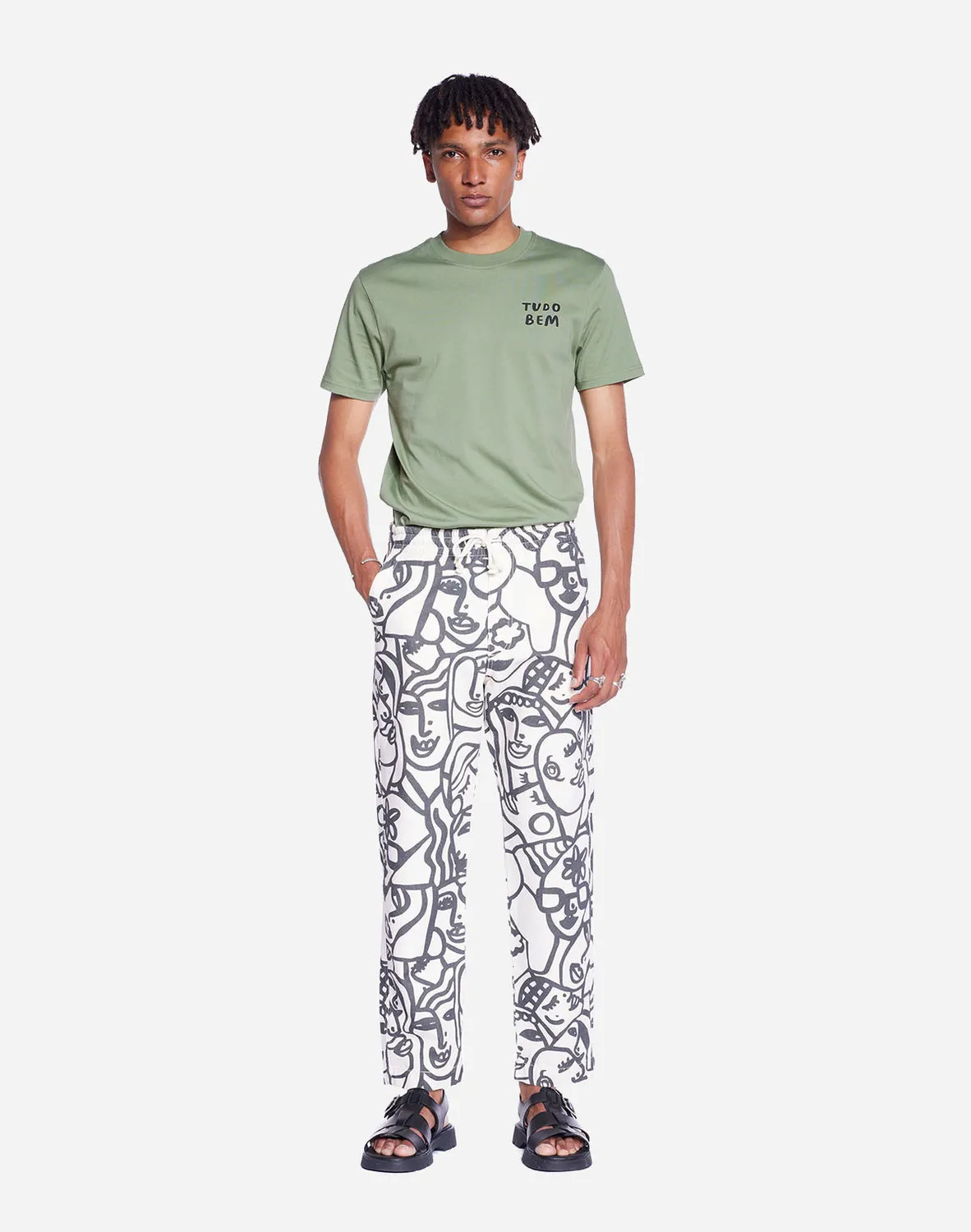 OLOW Jacquot pantalon ecru coton bio