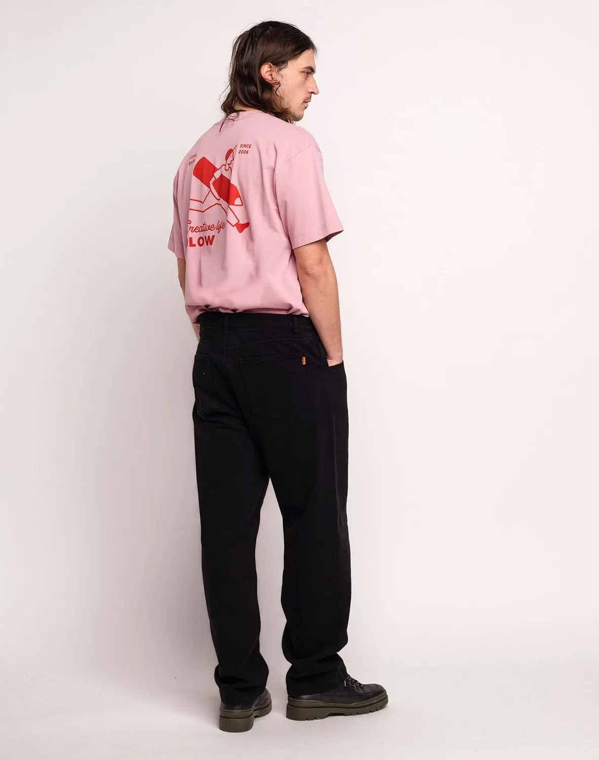 Olow Costa pantalon denim noir coton bio