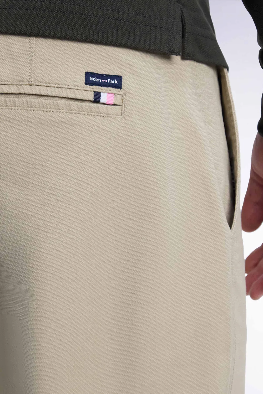 Eden Park Legend Rugby chino beige regular piqué stretch