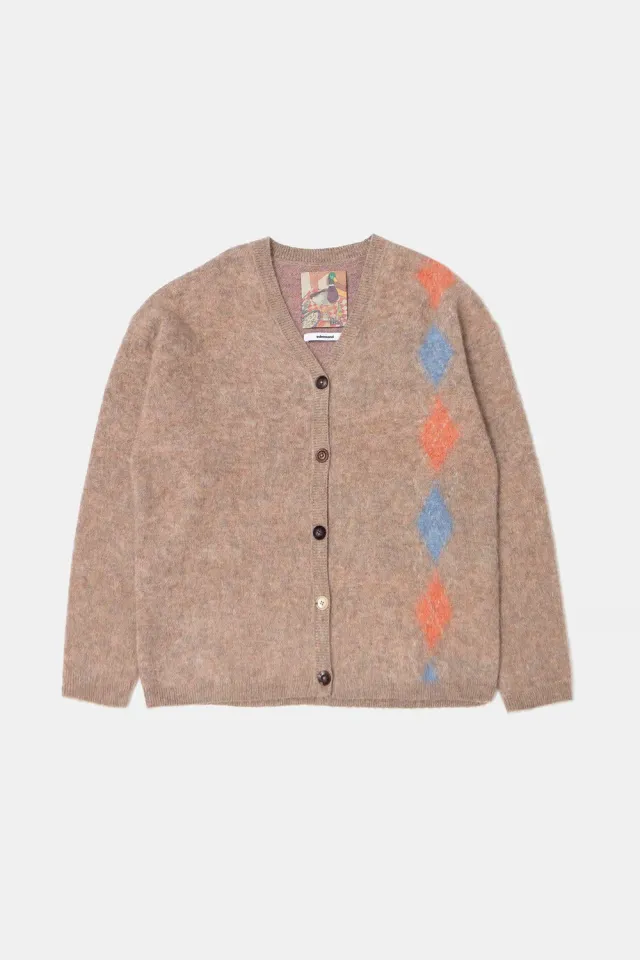 Edmmond Studios Rombé Cardigan Plain Brown cardigan marron