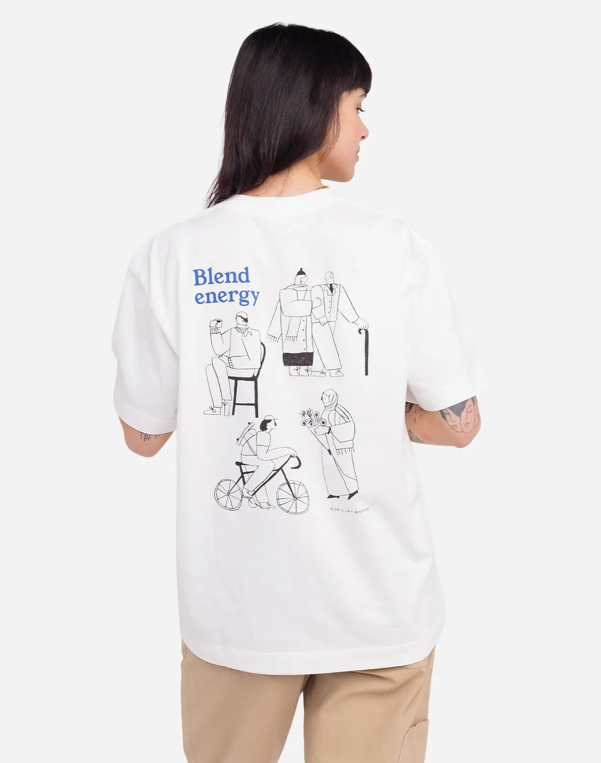OLOW Citizen t-shirt écru coton bio ample