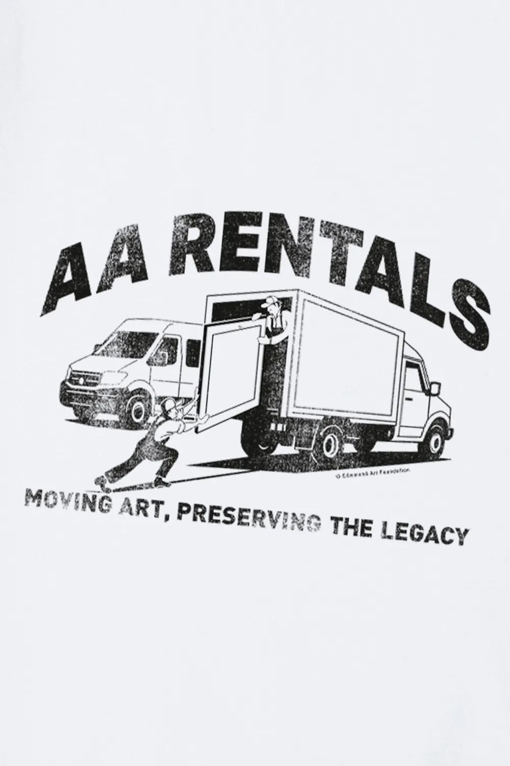 Edmmond Studios Moving Art t-shirt blanc imprimé coton