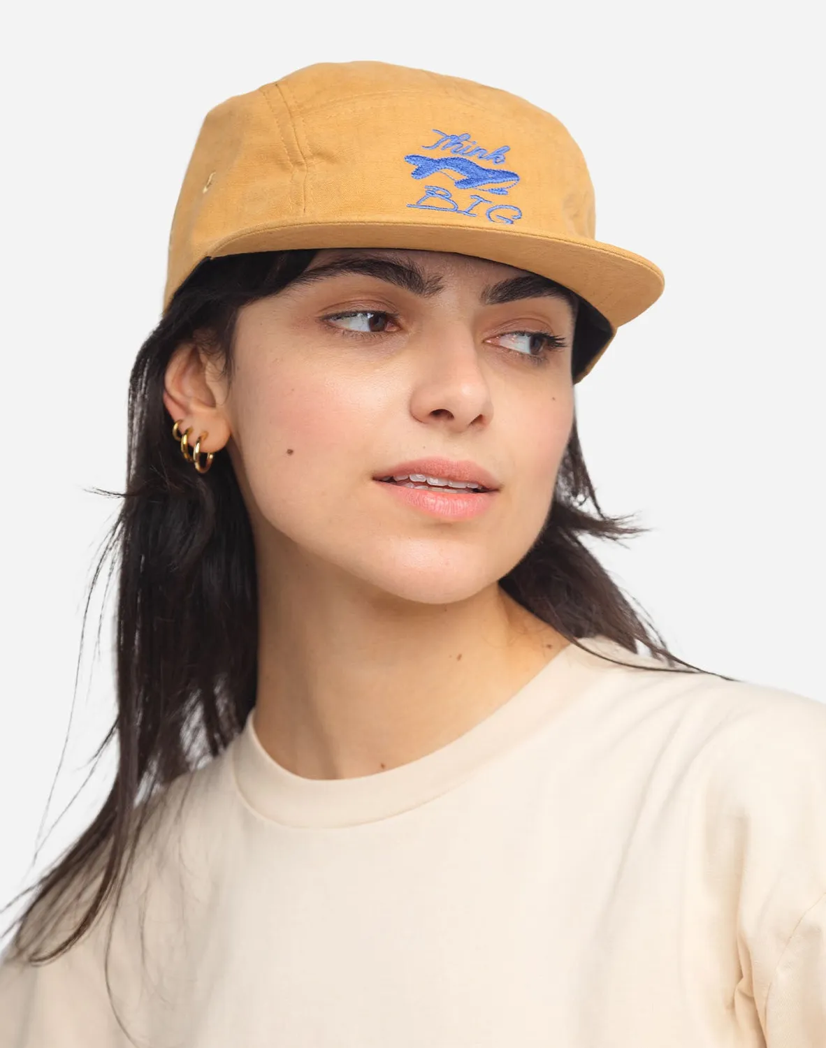 OLOW Think Big casquette 5 panels coton bio ocre