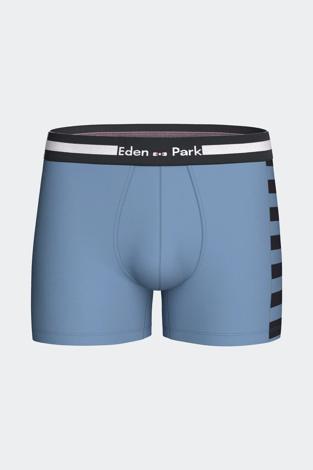 Eden Park lot 2 boxers coton stretch bleu marine ciel