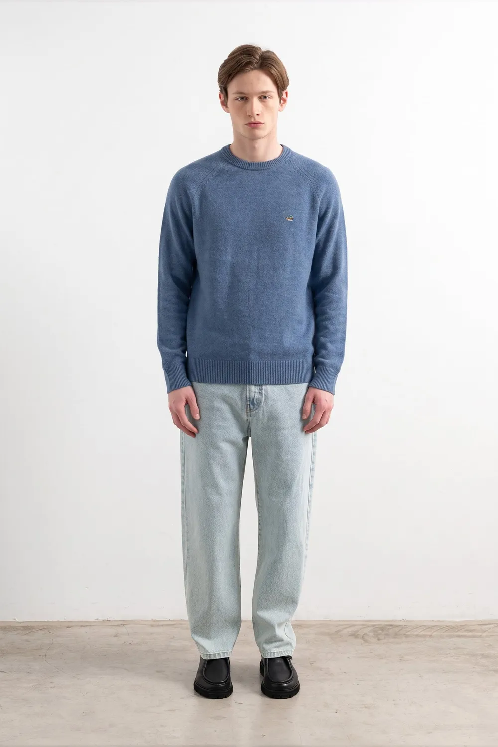 Edmmond Studios Duck pull laine mérinos bleu
