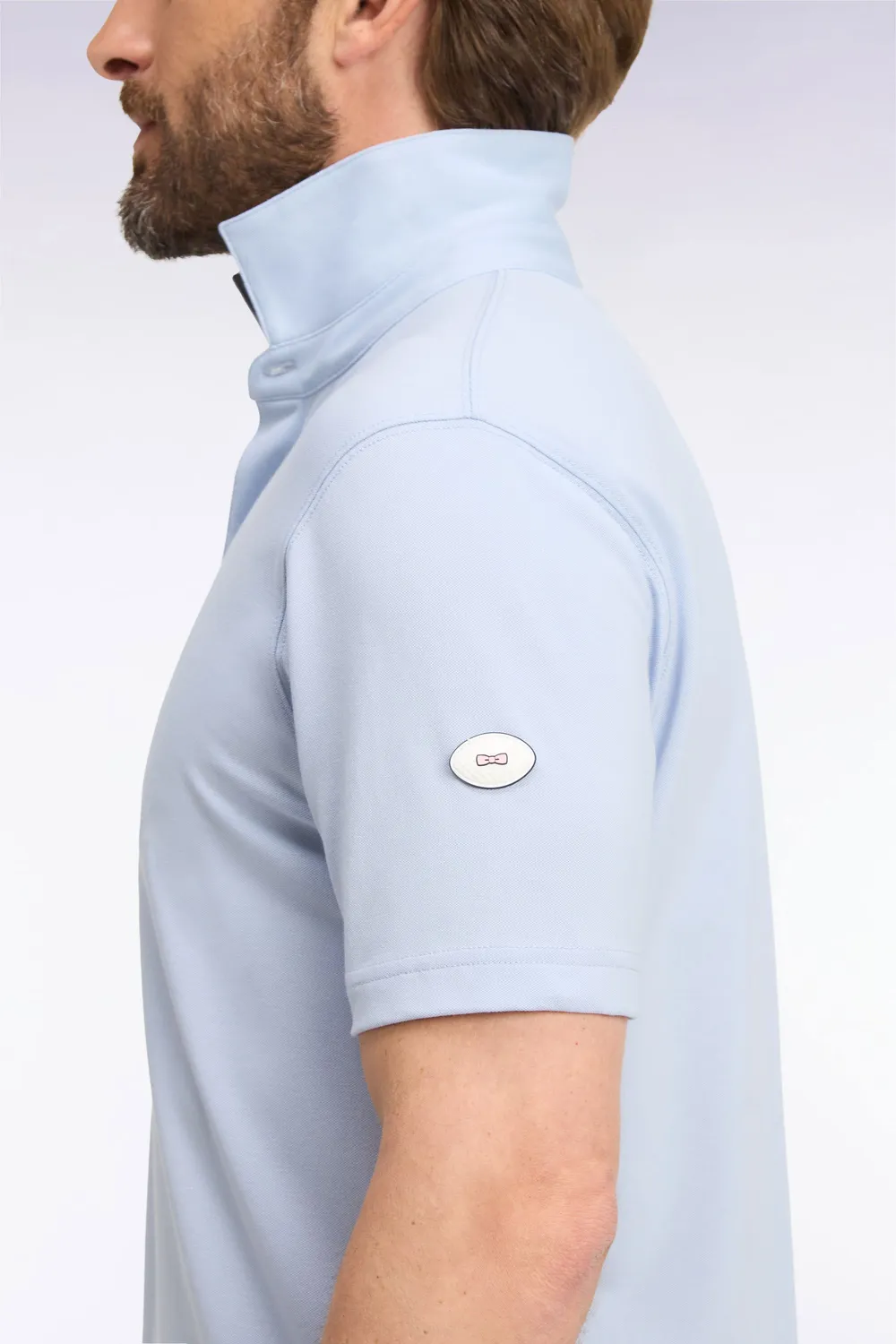 Eden Park Golf polo homme bleu ciel coton Pima