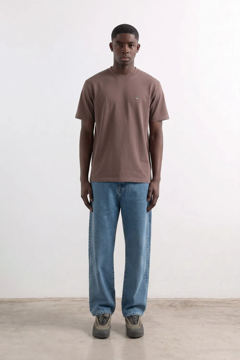 Edmmond Studios Duck t-shirt homme chocolat brodé