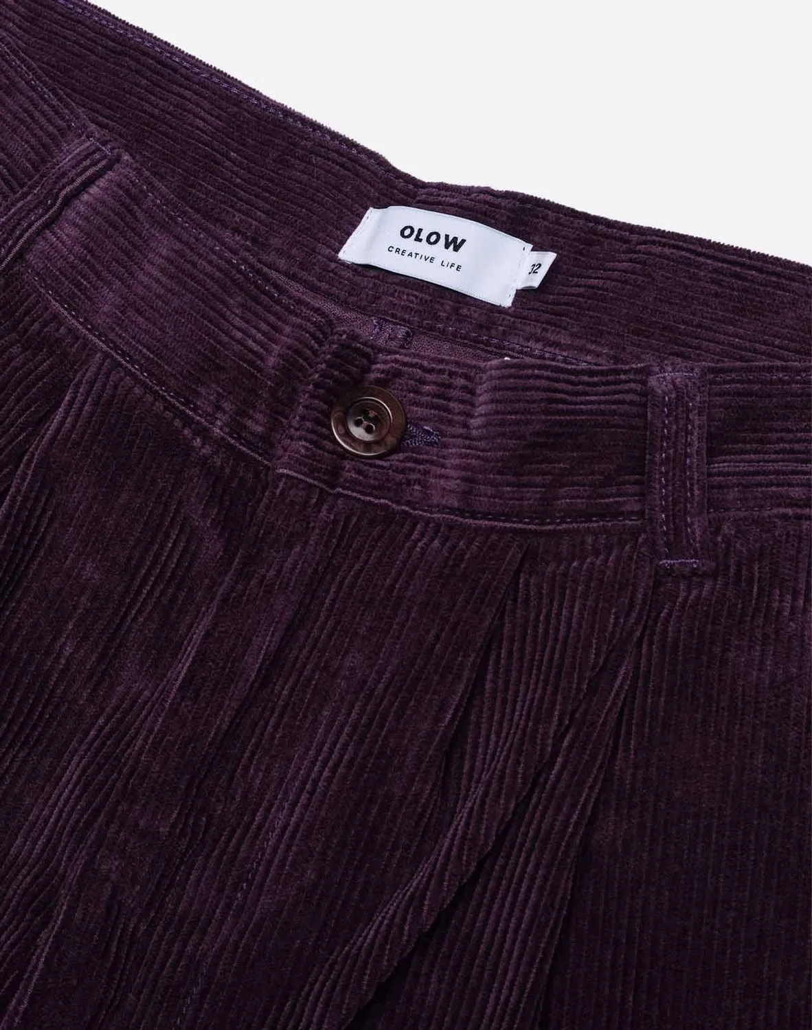 OLOW Swing pantalon prune velours coton