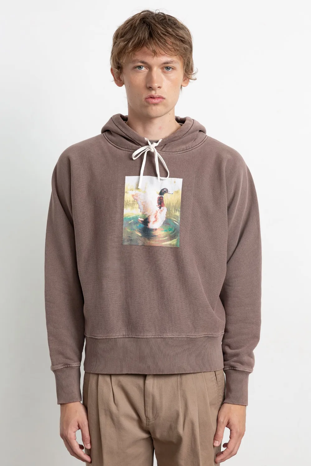 Edmmond Studios Tour sweat capuche chocolat canard 450g