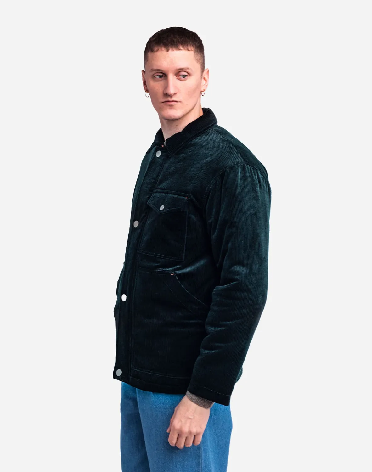 OLOW Fergus manteau vert foncé velours