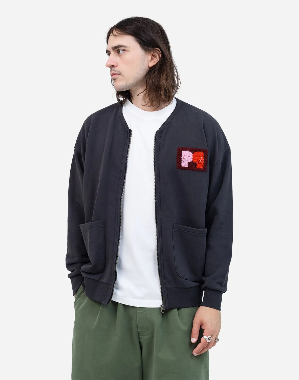 OLOW Kigo Kiss sweat zippé noir coton bio