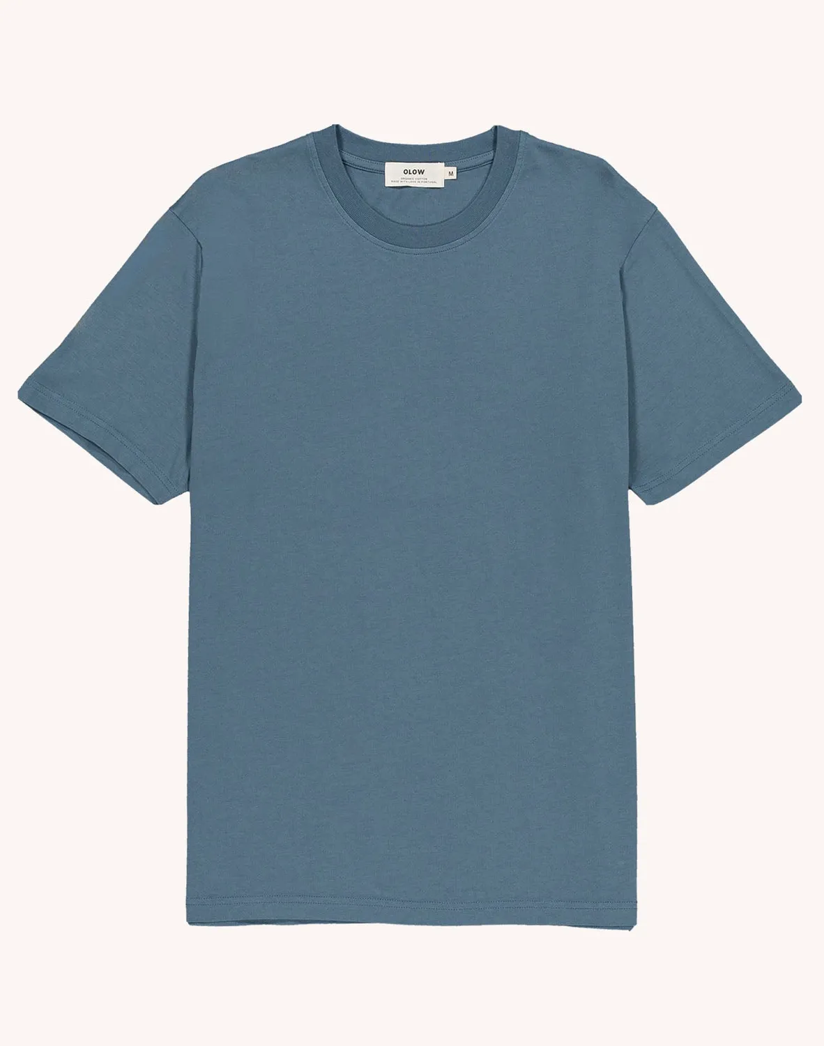 OLOW Basico t-shirt bleu acier coton bio