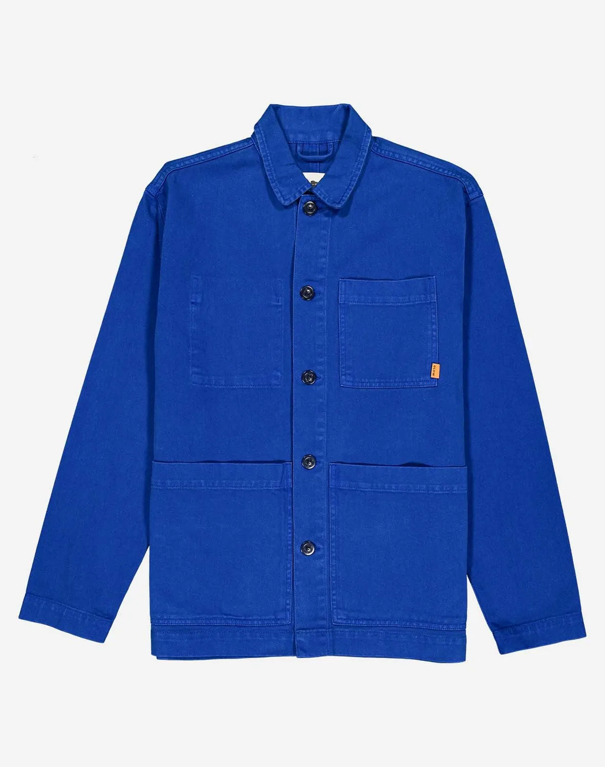 Olow Chucalescu veste bleu roi serge coton