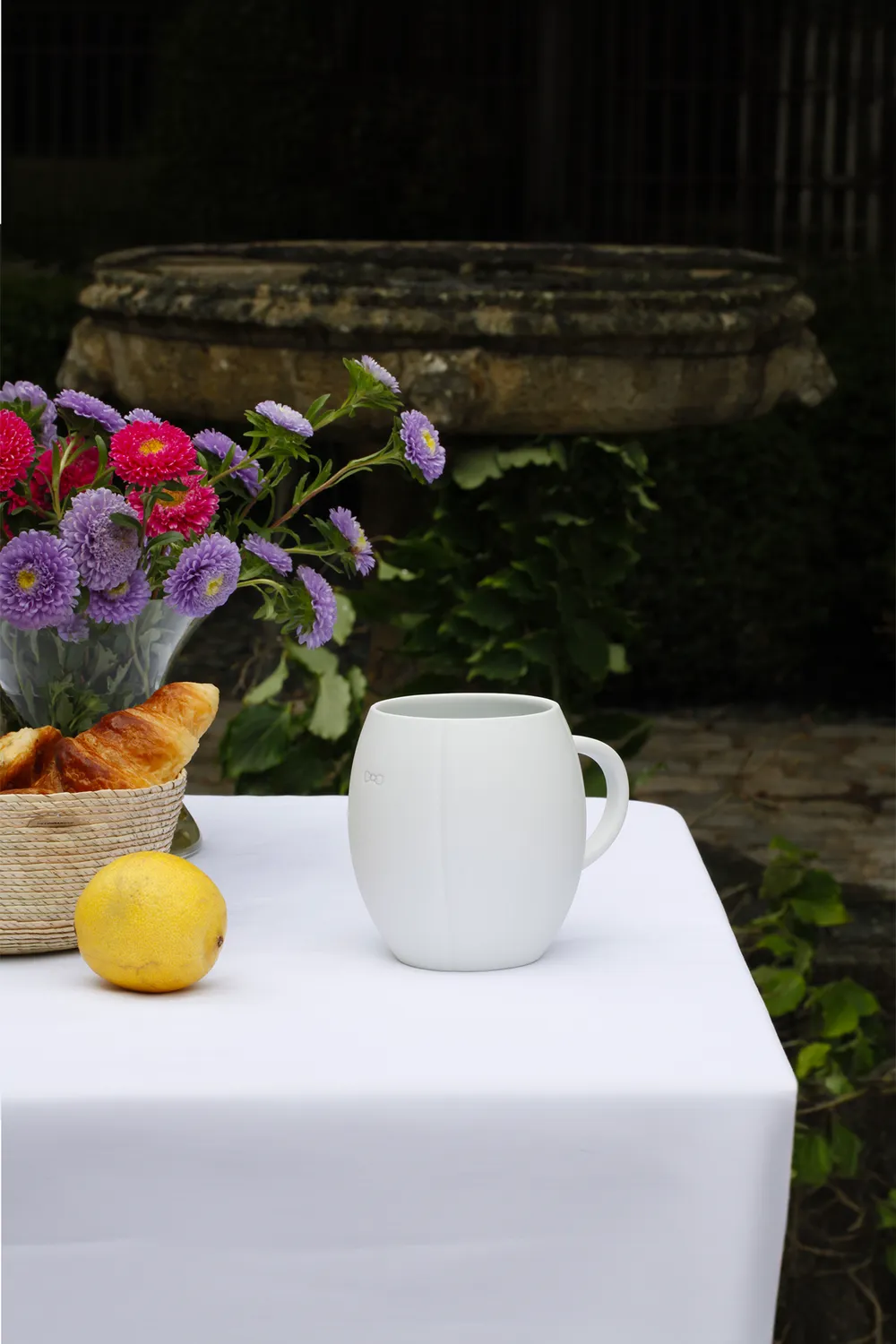 Eden Park mug blanc porcelaine Limoges grand modèle