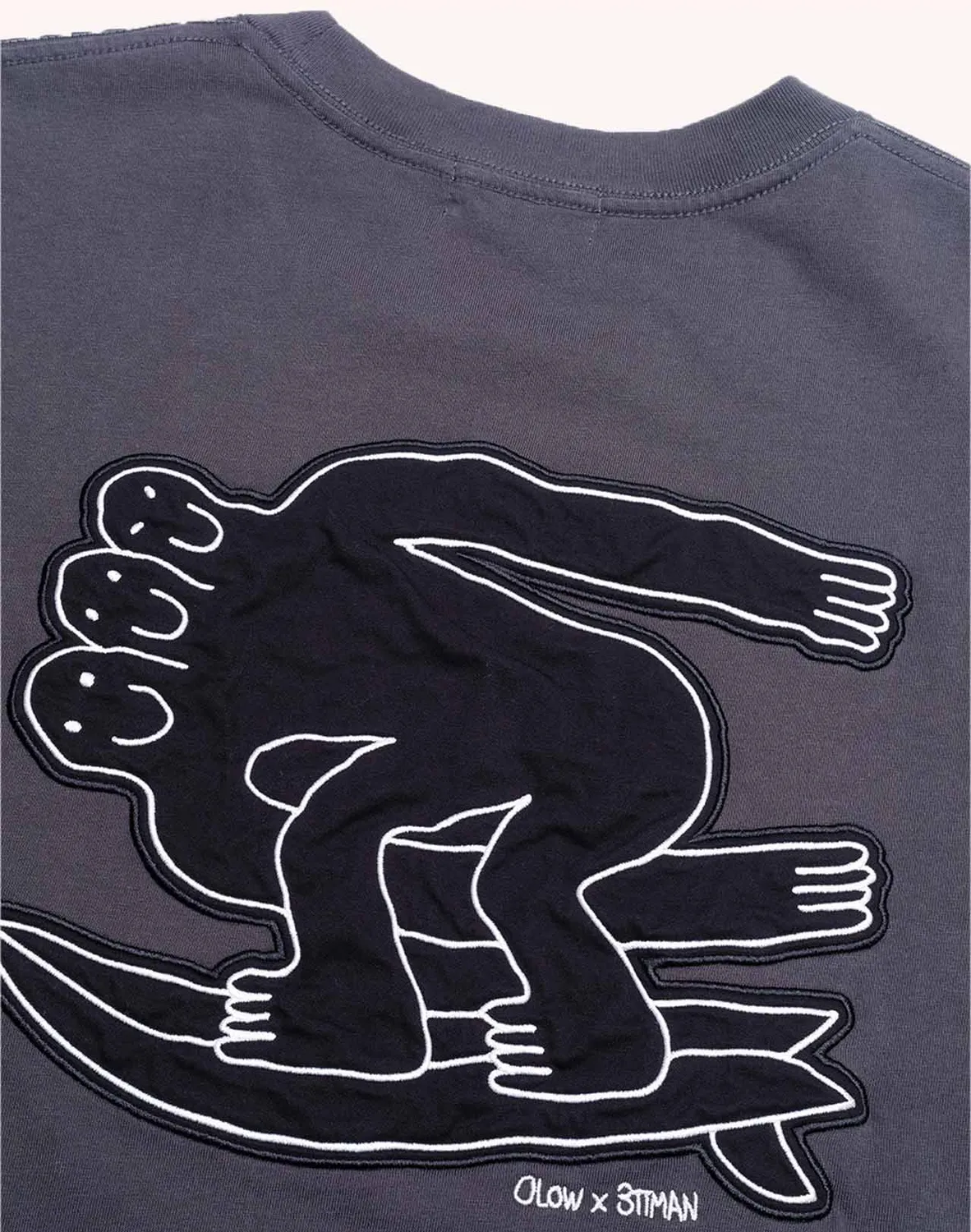 OLOW Point Break t-shirt ample noir carbone