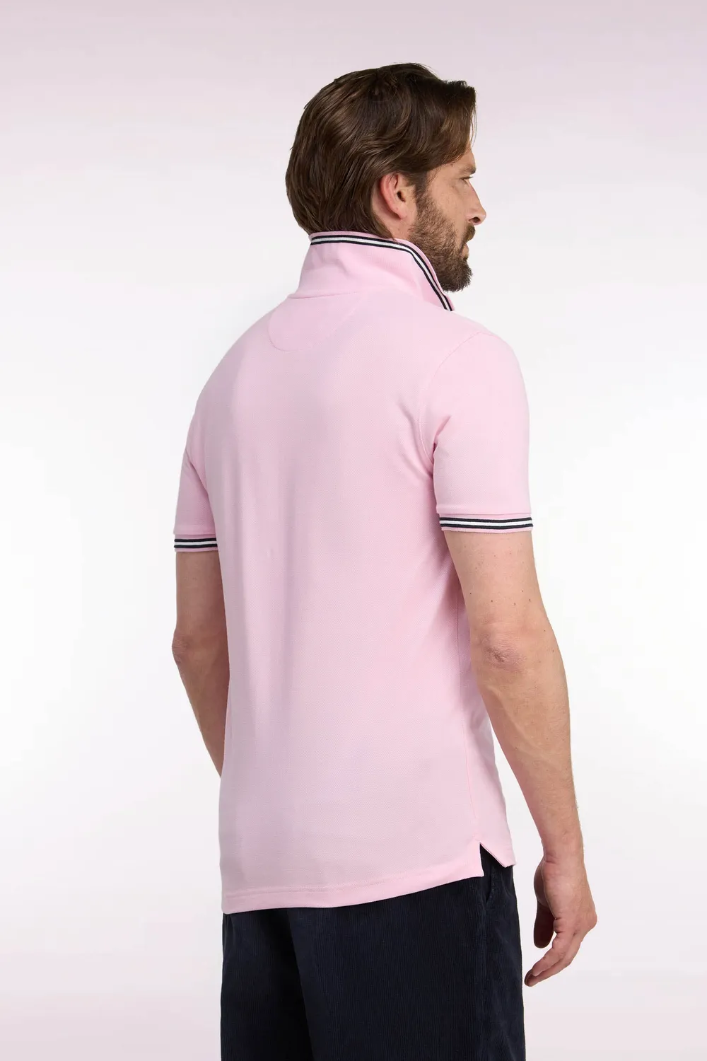 Eden Park Legend Rugby polo homme rose piqué coton
