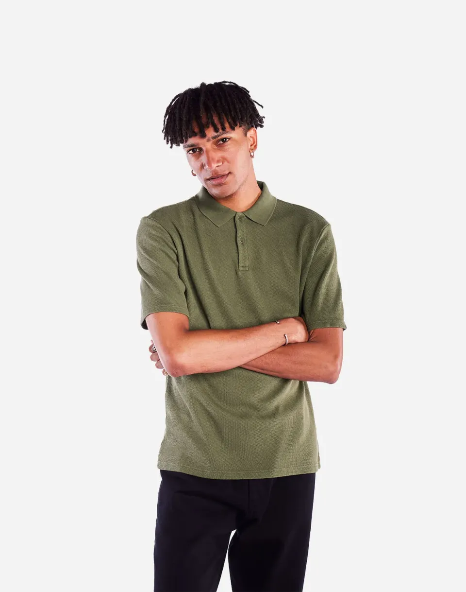OLOW Fez polo vert olive coton Portugal