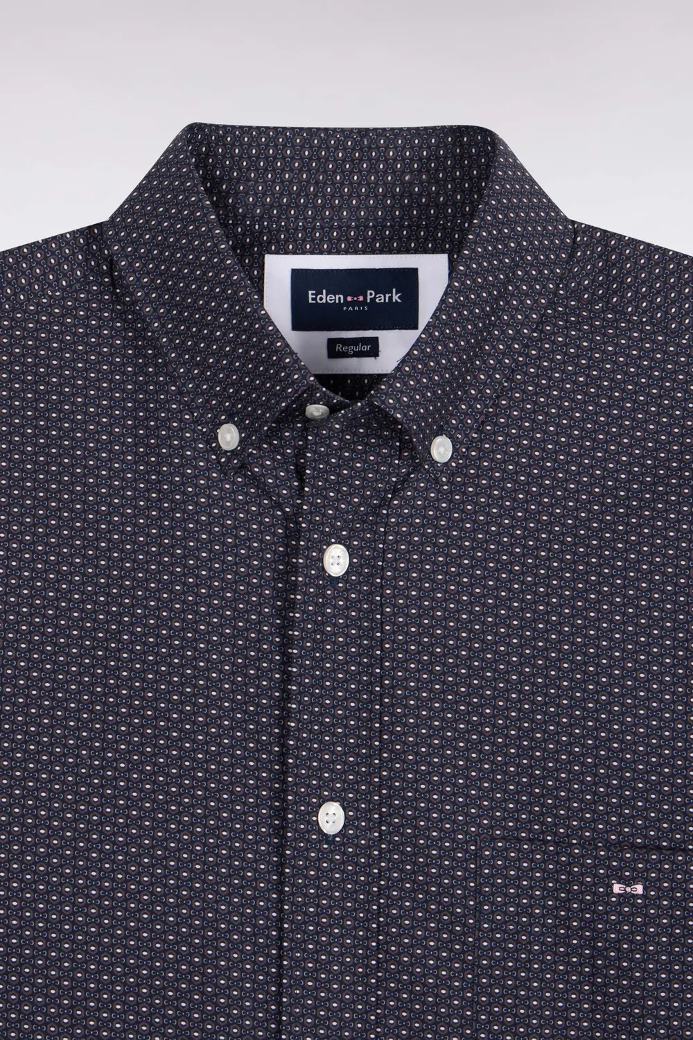 Eden Park Legend Rugby chemise grise micromotifs