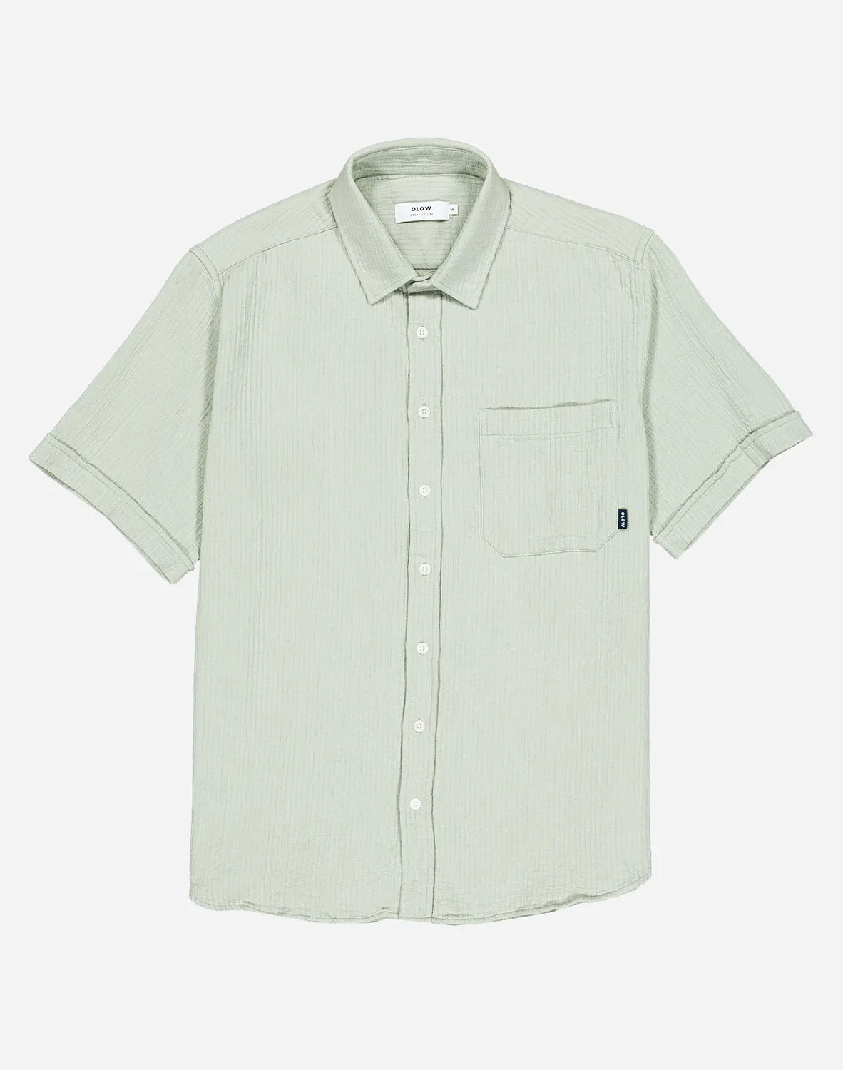 OLOW Lewis chemise homme celadon gaze coton