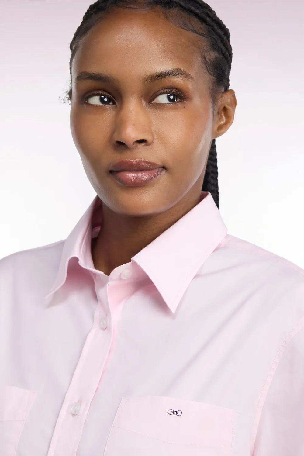 Eden Park Club Classique chemise femme rose coupe décontractée