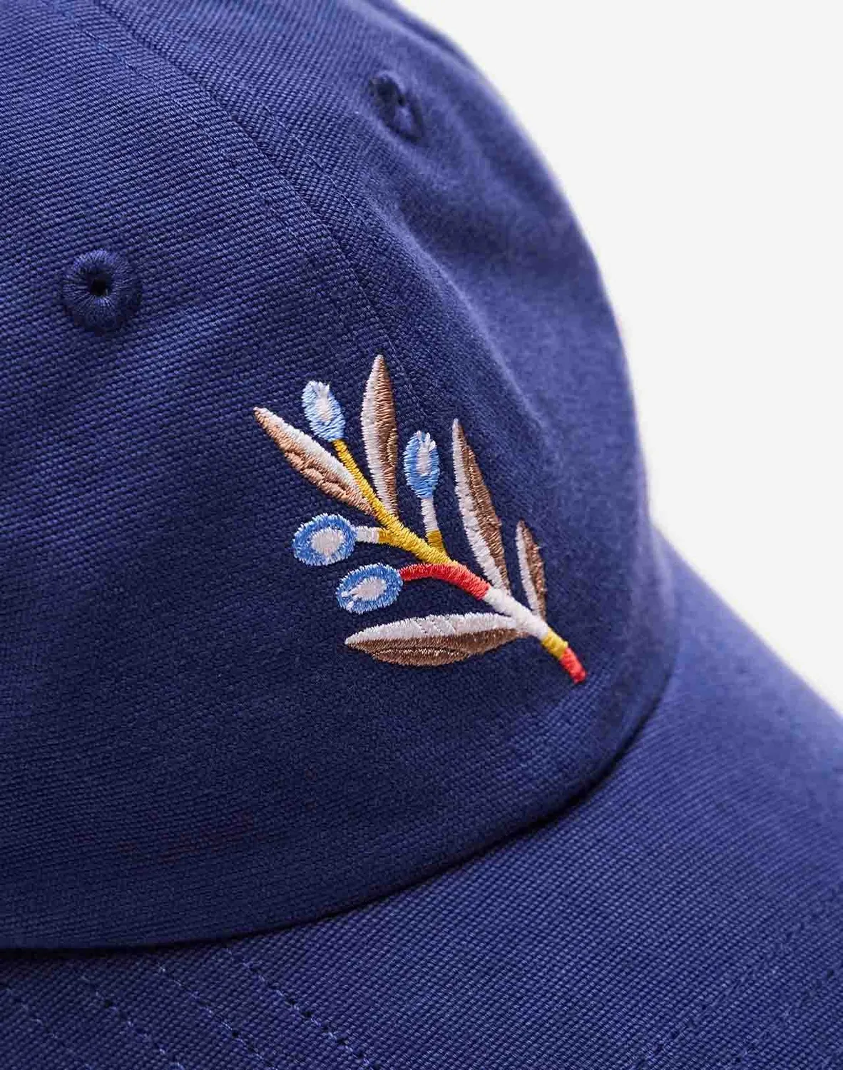 OLOW Six Panel Meknes casquette bleu outremer coton bio