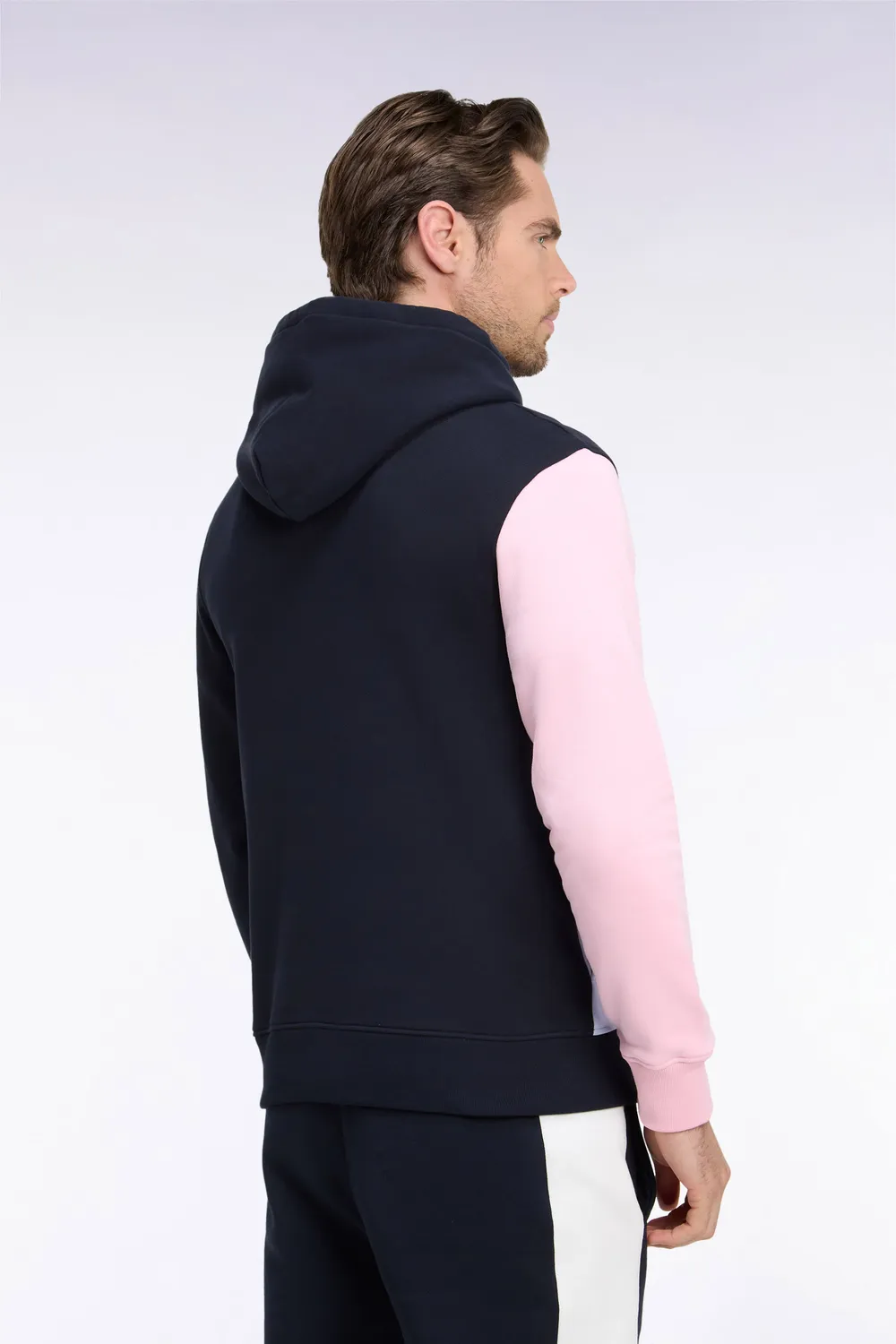 Eden Park Show Bizz sweat capuche marine brodé coton