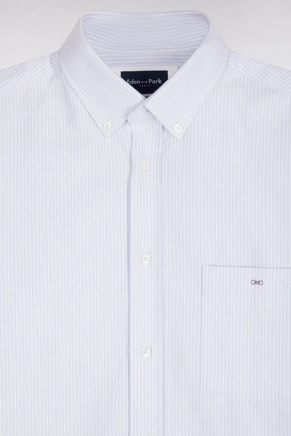 Eden Park chemise coton ciel rayures bâtons