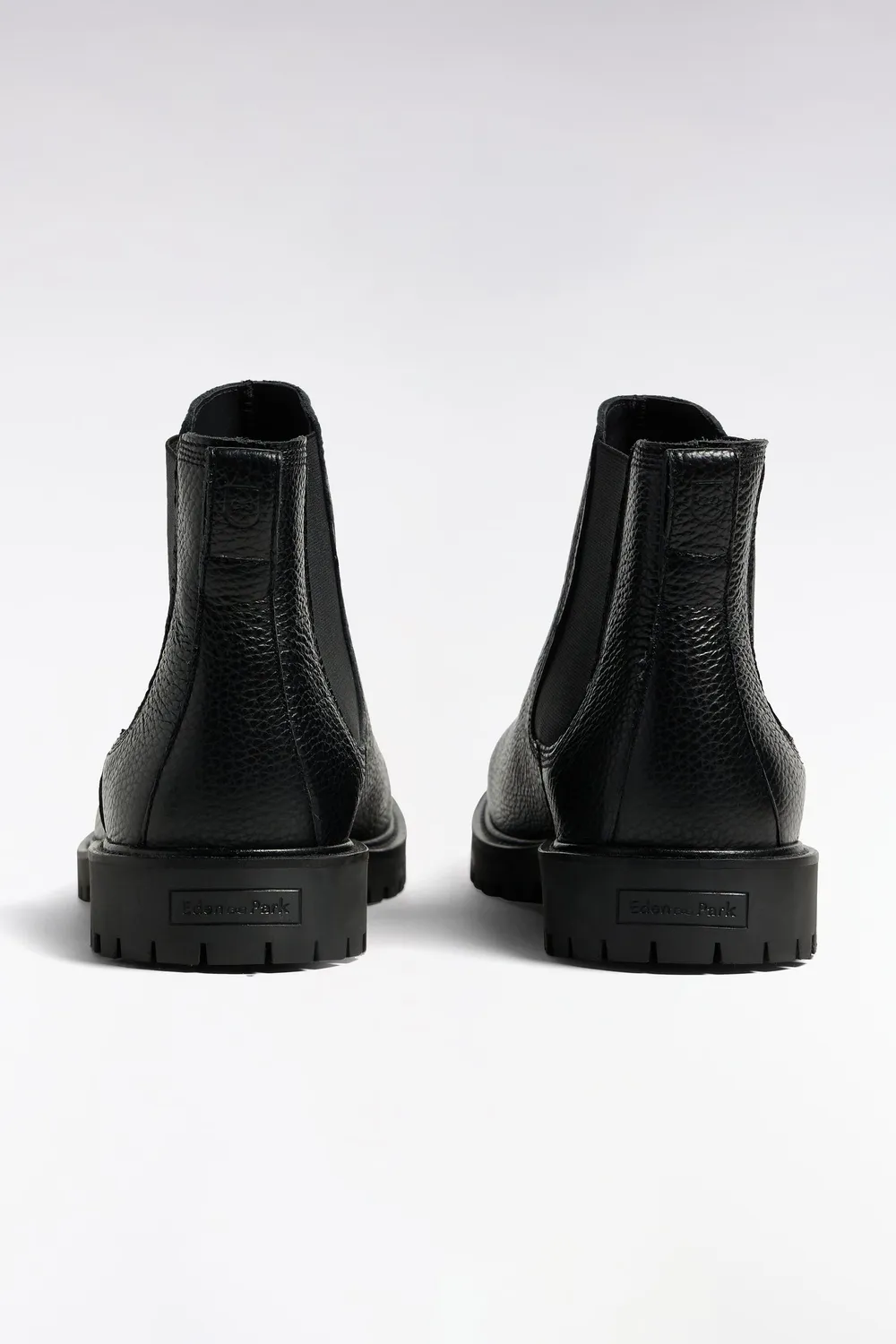 Eden Park bottines Chelsea homme cuir grainé noir semelle crantée