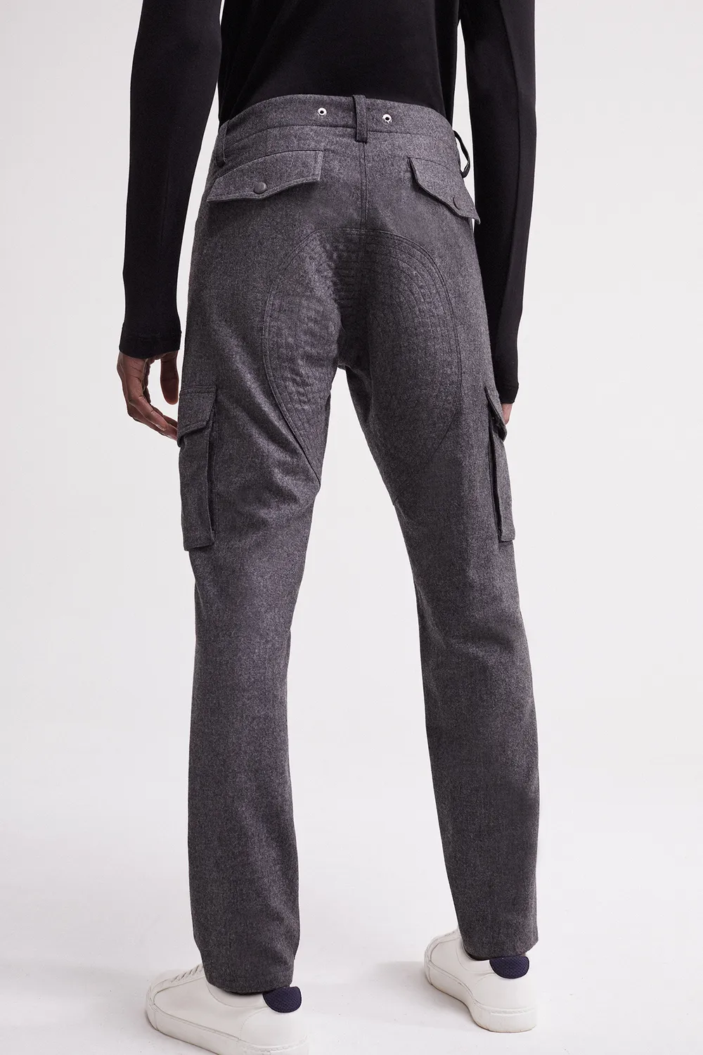 French Deal Cargo pantalon laine chèvre velours