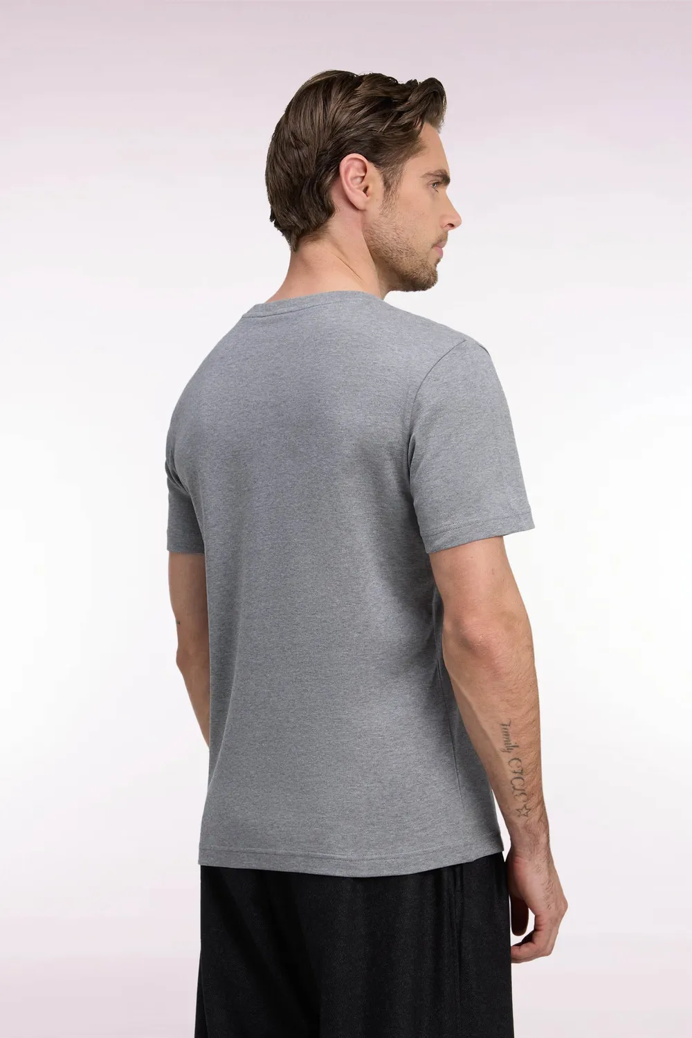Eden Park H26MAITC0009 t-shirt homme gris coupe droite coton