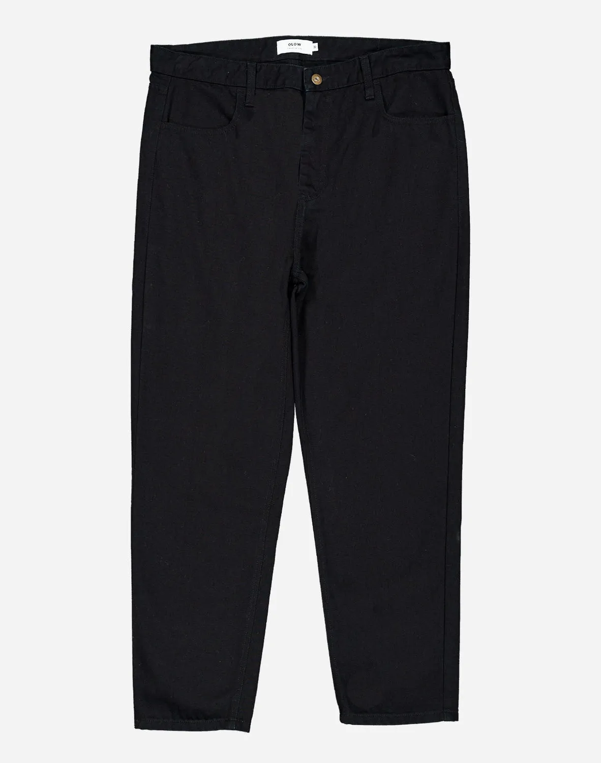 OLOW Jacquot pantalon denim noir coupe droite