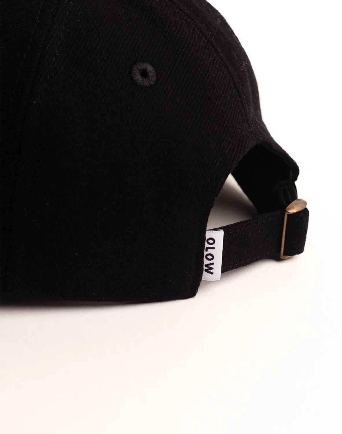 OLOW Six Panel Creative Studio casquette denim noir coton bio