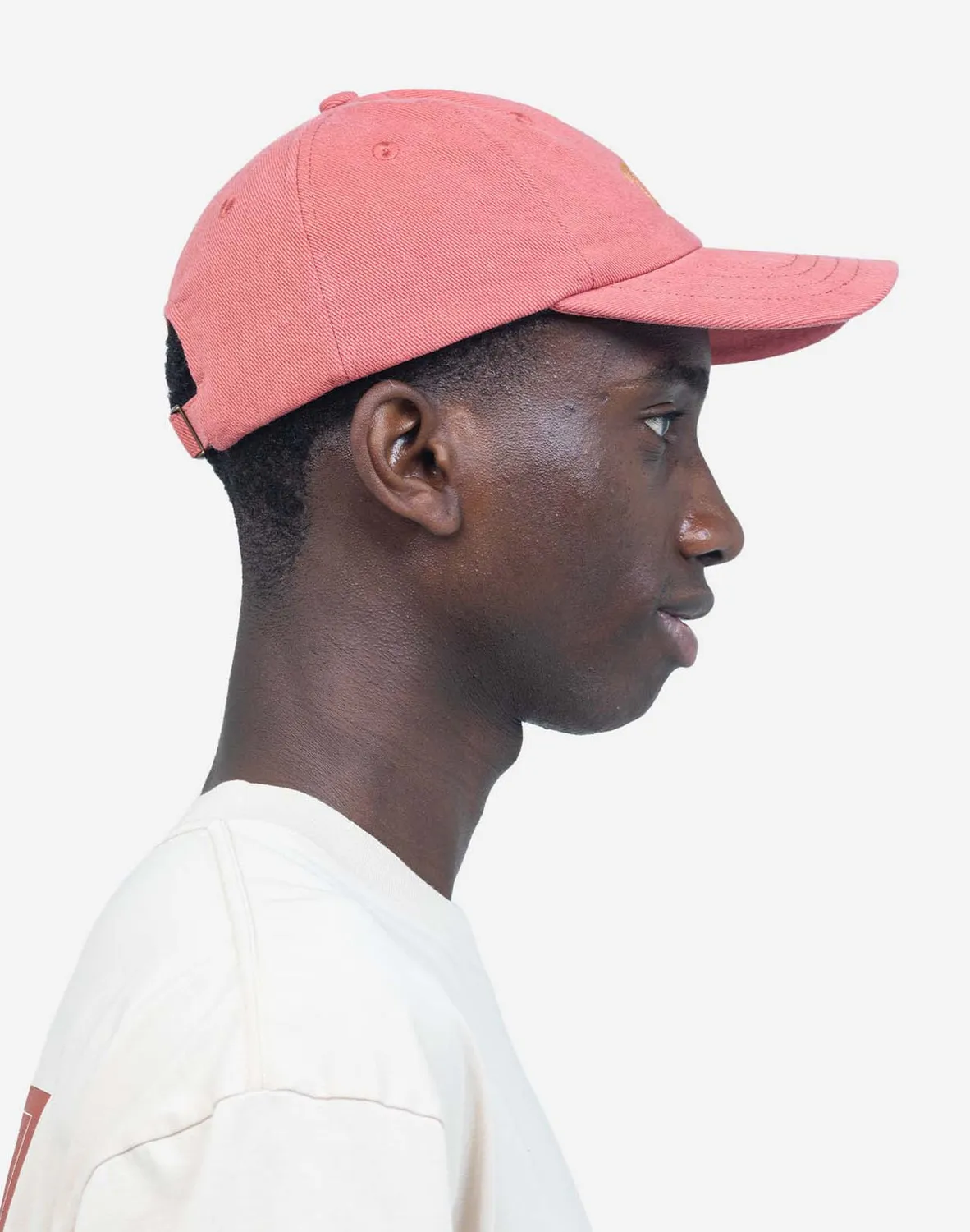 Olow Six Panel Signature casquette rose coton bio
