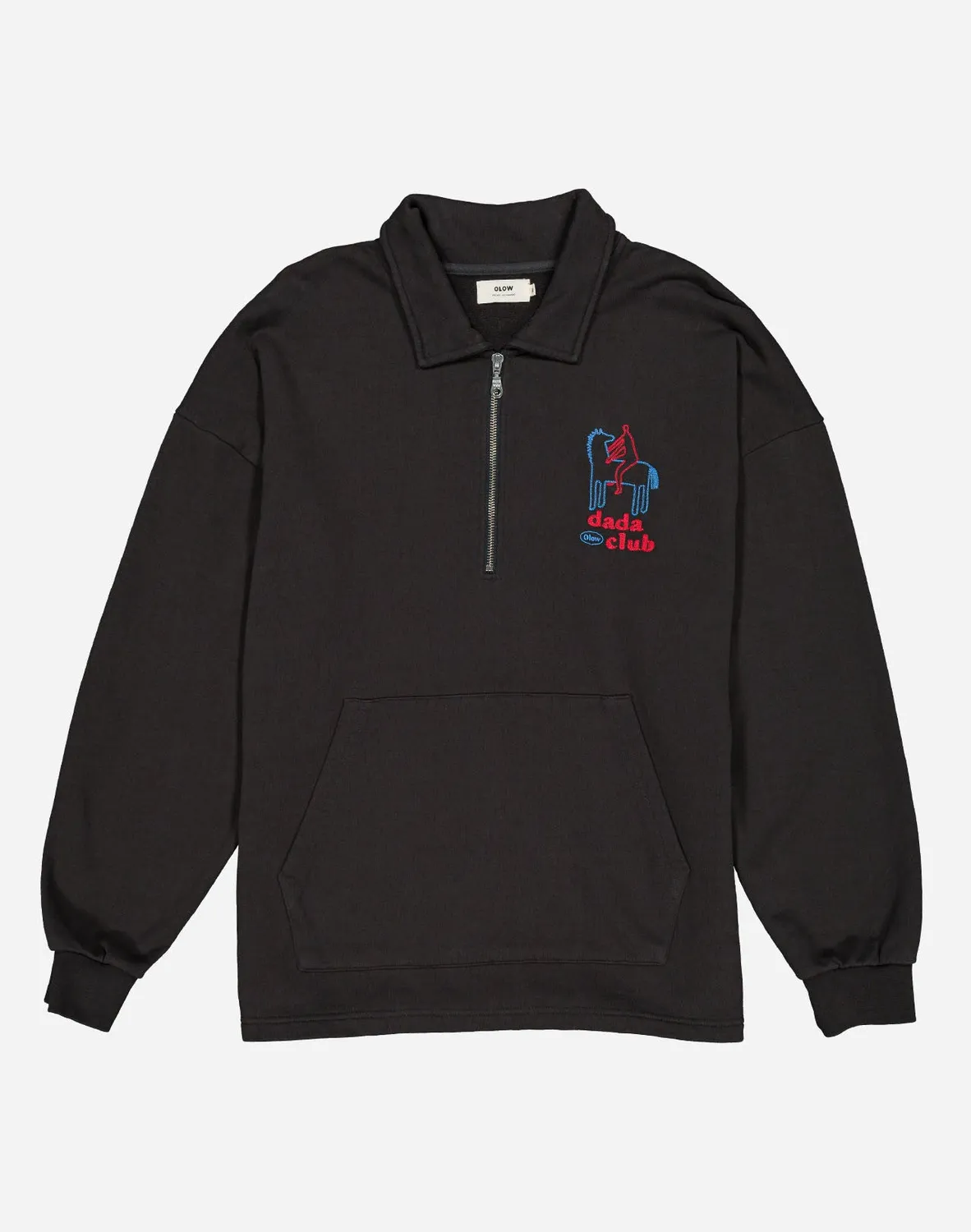 OLOW Manso Dada Club sweat noir carbone coton bio