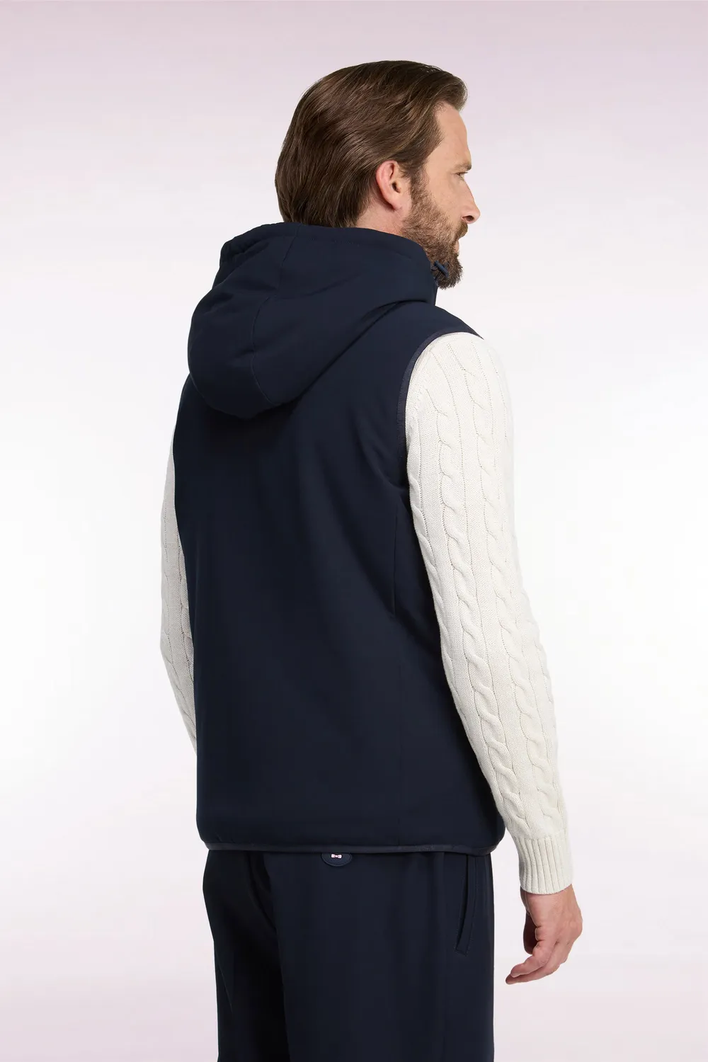 Eden Park Golf doudoune sans manches nylon marine