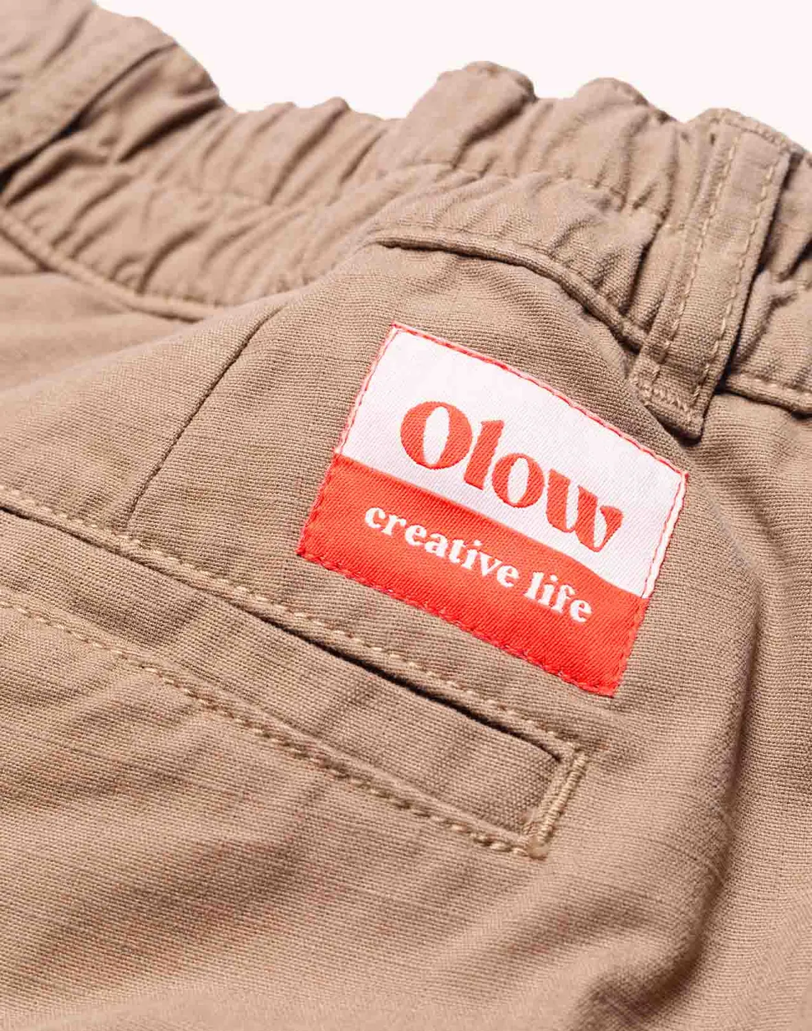 Olow Cargeot pantalon cargo taupe coton bio